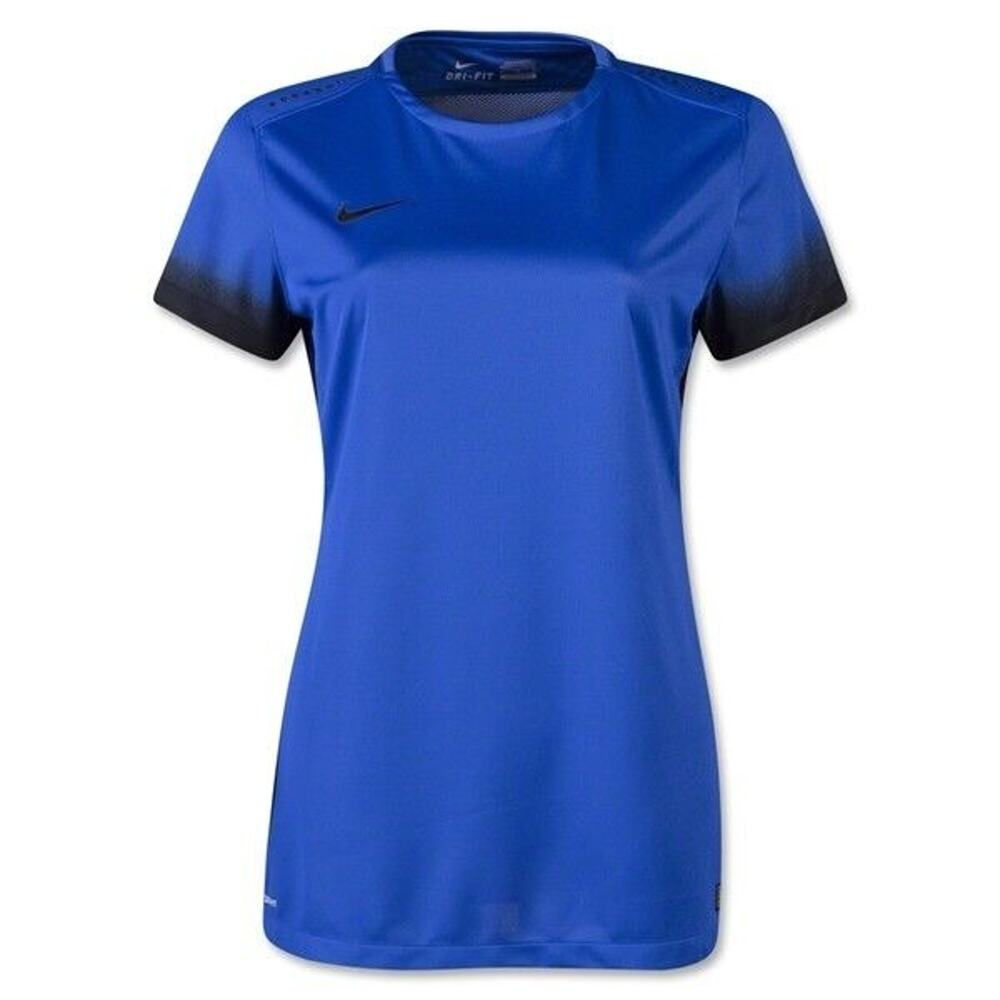 NIKE WOMEN'S SOCCER JERSEY tee 725955-480 Sz XL Blue NWT dri-fit - Picture 1 of 1